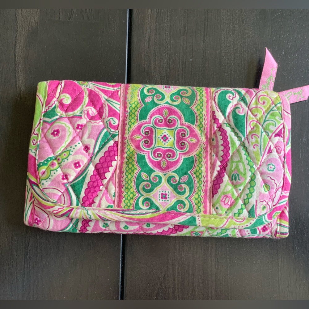 Quilted Vera Bradley Pinwheel Pink Wallet